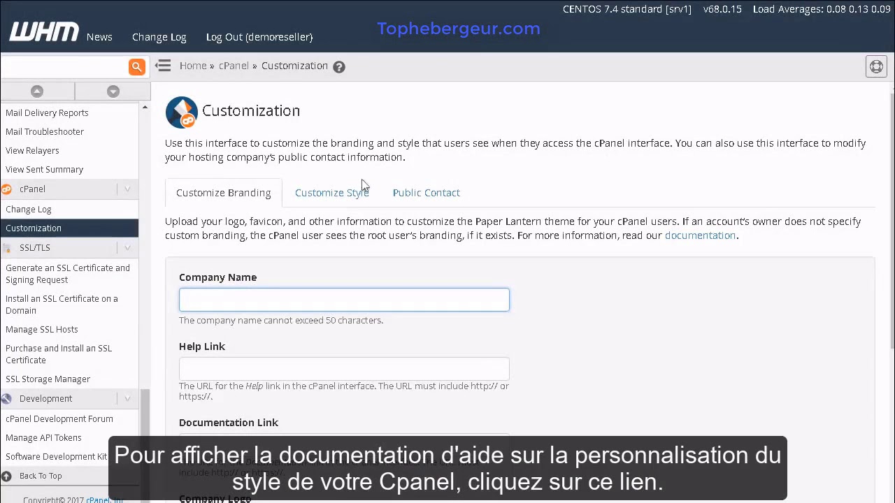 Comment Personnaliser un Logo dans cPanel ?